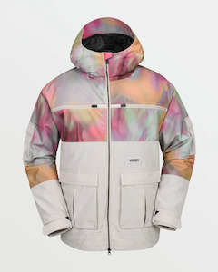 Mens Snowboard Jackets: Volcom Night Breaker 20K Jacket - Grey