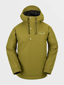 Mens Snowboard Jackets: Volcom Longo Pullover Jacket - Moss