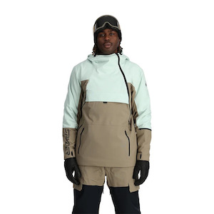 Mens Snowboard Jackets: Spyder All Out Anorak - Wintergreen