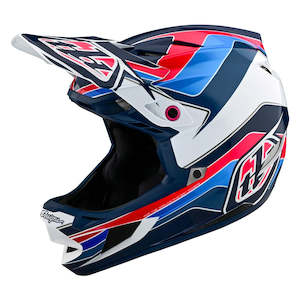 Troy Lee D4 AS Polyacrylite Helmet Block Blue/White