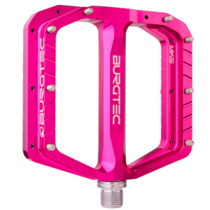Burgtec Penthouse Flat Pedals Mk5 Steel Toxic Barbie Pink