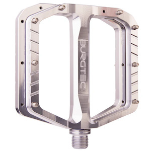 Burgtec Penthouse Flat Pedals Mk5 Steel Rhodium Silver