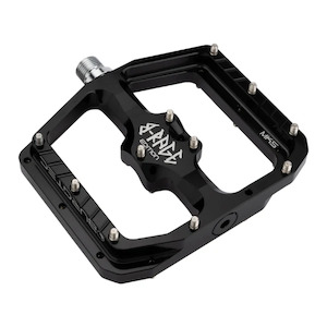 Pedals: Burgtec Penthouse Flat MK5 B-Rage Edition Pedals - Black