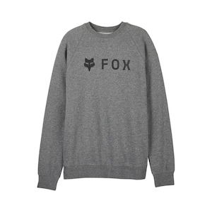 Mens Hoodies Crews: Fox Absolute Fleece Crew - Heather Graphite
