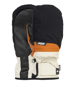 Mens Snow Gloves: POW Zero Mitt 2.0 25 - Dark Stone