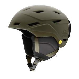 Mens Snow Helmets: Smith Mission MIPS - Matte Forest
