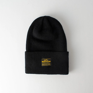 Beanies Headbands: Spacecraft Merino Lotus Beanie Black