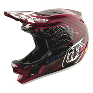 Troy Lee D4 AS Carbon Helmet Sram Radioscape Black / Berry