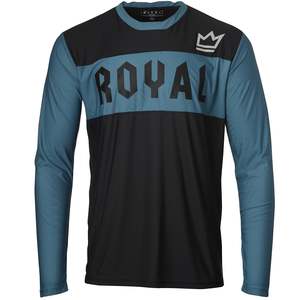 Products: Royal Racing Apex Jersey LS - Steel Blue/Black