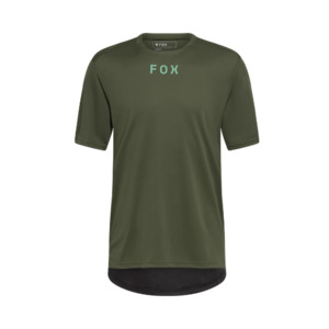 Mens Mtb Jerseys: Fox Ranger SS Jersey Wordmark Dark Sage