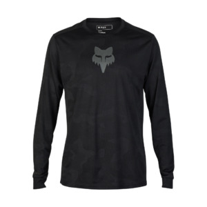 Mens Mtb Jerseys: Fox Ranger Tru Dri LS Jersey Black