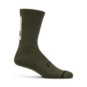 Mens Mtb Socks: Fox 8" Defend Sock Olive Green