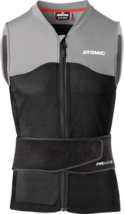 Mens Snow Protection: Atomic Live Shield Vest M Blk/Gry