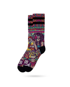 Mens Socks: American Socks Mid Dia De Los Muertos