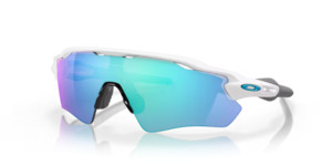 Sunglasses: Oakley Radar EV Path Polished White w Prizm Sapphire