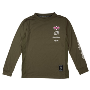 Troy Lee YOUTH Skyline Ride L/S Tee Worldwide Caper
