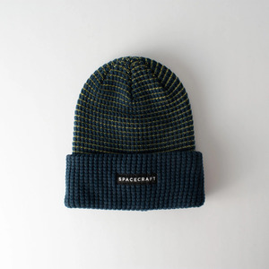 Beanies Headbands: Spacecraft Grid Beanie Navy