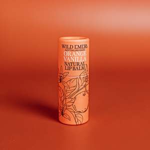 Face 1: Wild Emery Orange Vanilla Natural Lip Balm