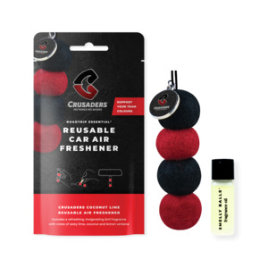 CHRISTCHURCH CRUSADERS Reusable Car Air Freshener - Coconut + Lime