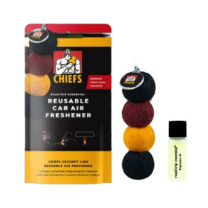 Smelly Balls Reusable Air Freshener: HAMILTON CHIEFS Reusable Car Air Freshener - Coconut + Lime