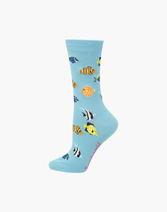 Bamboozld: Bamboozld Womens Aquarium Bamboo Socks W2-8 Sky