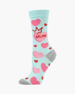All: Bamboozld Womens Hearts for Mum Bamboo Sock