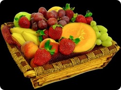Flowers and Gifts - Plants and Gift Baskets - Amaryllis for Flowers: Fruit basket - amaryllis for flowers