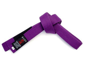 BJJ Purple Belt with Black Tab