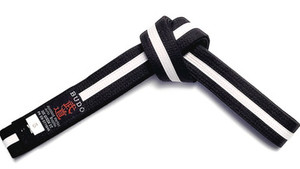 Products: Black Belt with White Stripe