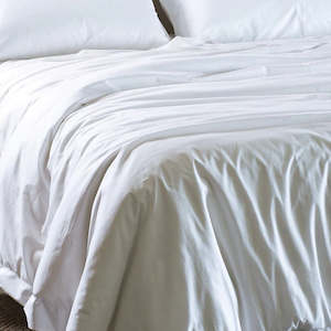 Duvet Covers: Ajour White Duvet Cover - King