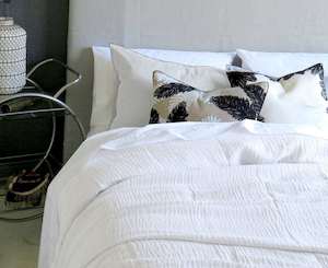 Bedspreads Quilts Comforters: Devon White Bedspread Set - Queen