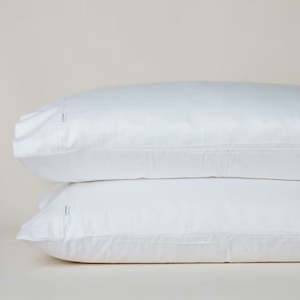 610TC Lux Lodge Pillowcase in Pair: Cream