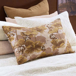 Waterlily Clay Pillowcase in Pair