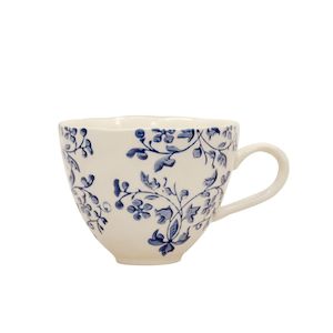 Mugs Teacups: Florentine Handpainted Cup: Bleu