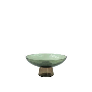 Glassware: Pedestal Bowl: Fern/Bronze - Small