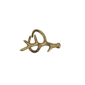 Kitchen Accessories: Antler Napkin Ring - Gold