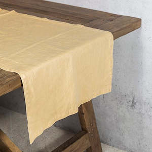 Tablecloths Napkins: Everyday Butter Table Runner - 155x50