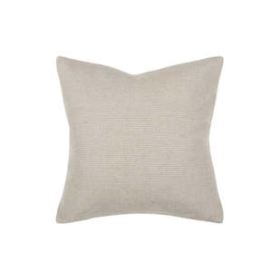 Southwold Cushion with Polyester Inner: Ecru - 50x50