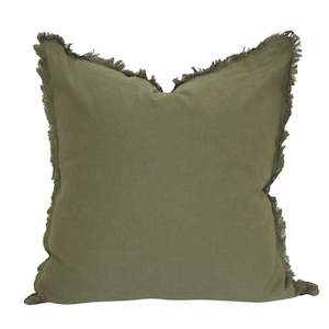 Sage Green Cotton Linen Cushion - 60x60