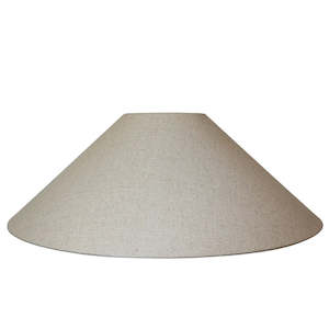 Lighting: Tuscan Coolie Shade in Raw Linen - 68cm