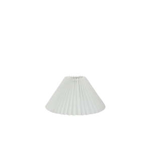 Lighting: Pleated Linen Shade: White - 26cm