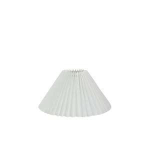 Lighting: Pleated Linen Shade: White - 35cm