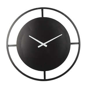 Mirrors Clocks: Ted Iron Wall Clock - 60cm Dia.
