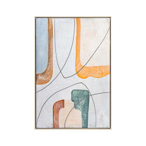 Art Canvas: Fault Lines 3 Framed Canvas - 90x60