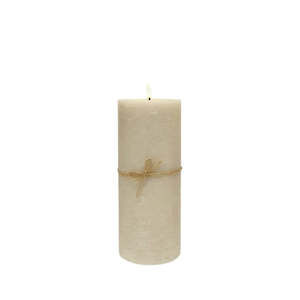 LED Flameless Candle: Taupe - 10x25