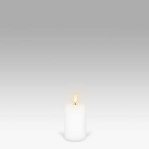 LED Pillar Candle: Nordic White - 5x7.6cm