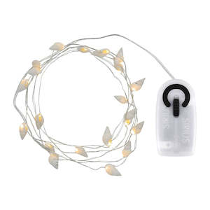 Christmas Decor: Sirius String Lights: White Shelly Seashells
