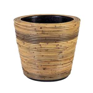 Drypot Round Grey Stripe - Medium