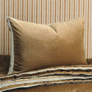 Bed Cushions: Riga Cedar Cushion - 60x40cm