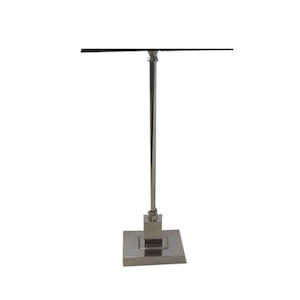 Bedroom Sale Items: Luxor Rectangle Lampbase in Nickel Finish